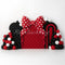 Kate Anniversaire Rouge Noir Nœud Ballons Toile de fond conçue par Ashley Paul
