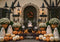 Kate Halloween Citrouilles Fantômes Chaudrons Toile de fond conçue par Mini MakeBelieve