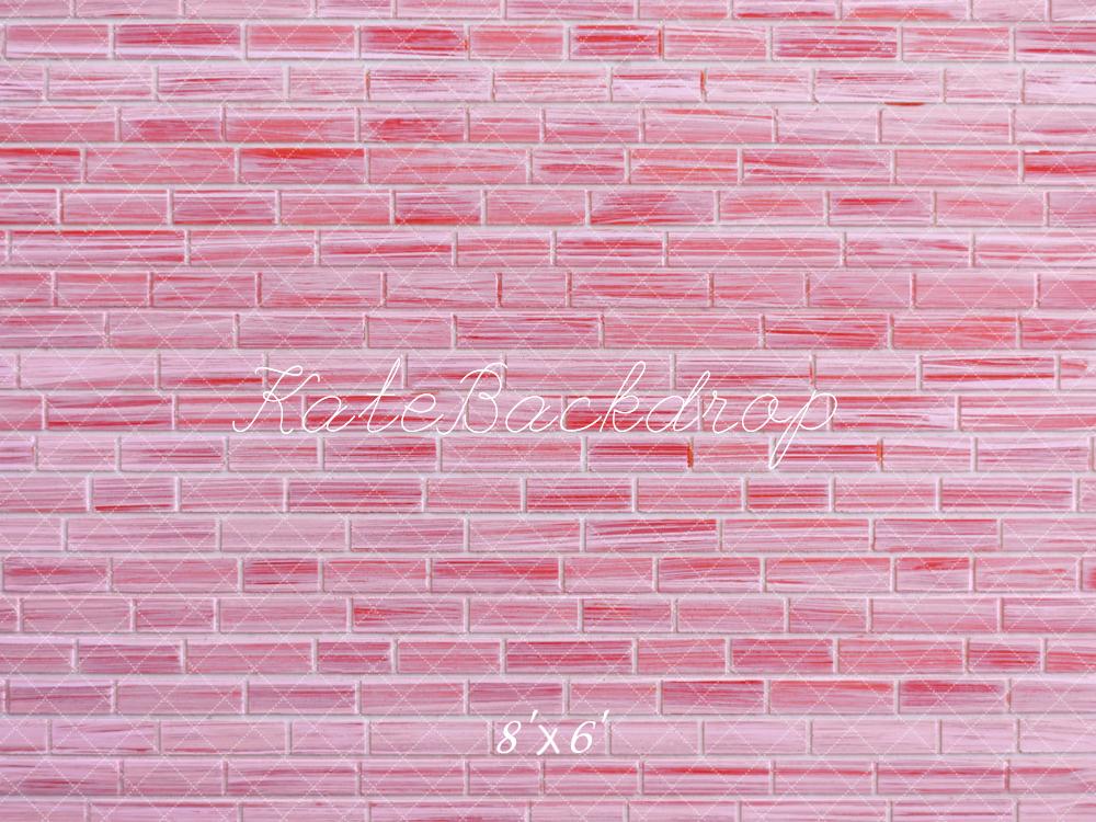 Kate Mur Brique Rose Toile de fond conçue par Mini MakeBelieve