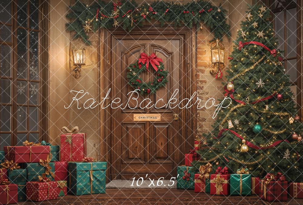 Kate Noël Arbre Cadeaux Porte Toile de fond en Laine conçue par Emetselch - Kate Backdrop FR