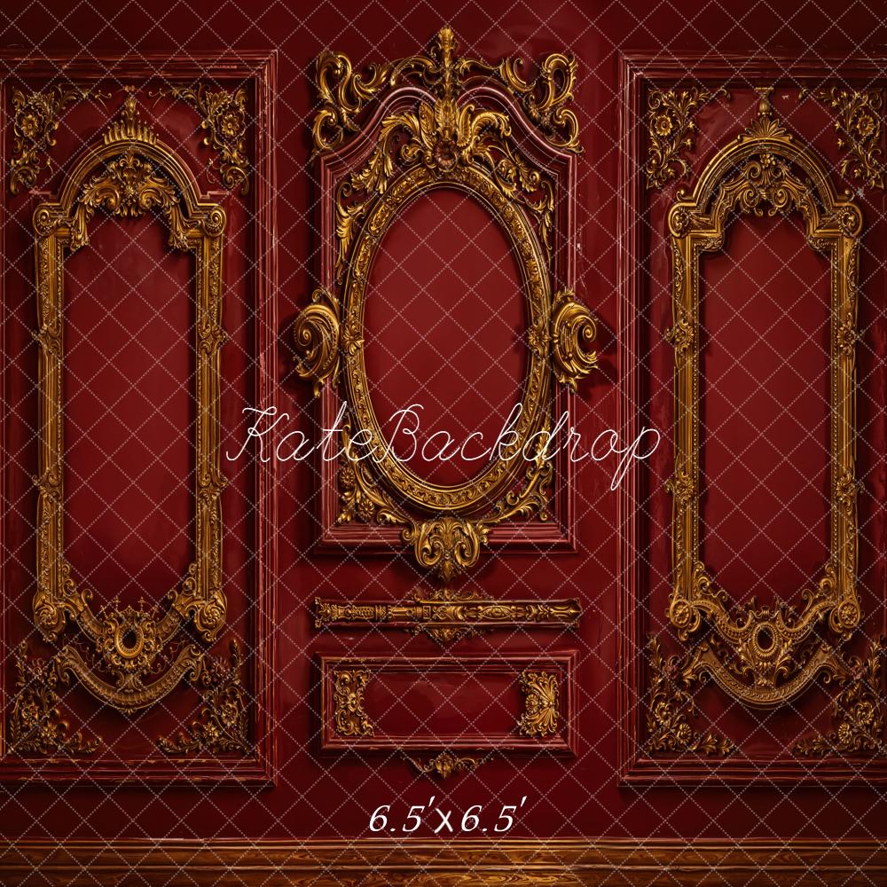 FLASH #1 Kate Mur Baroque Vintage Ornements Rouge Toile de fond conçue par Emetselch