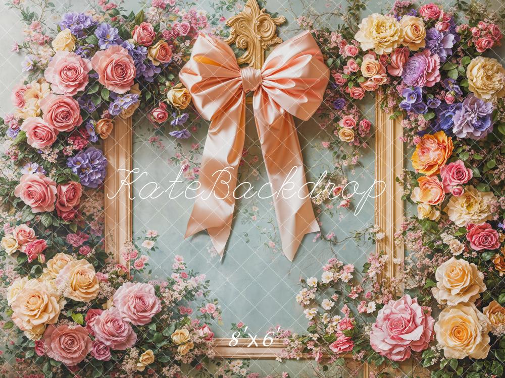 Kate Fleurs Cadre Anniversaire Enfant Toile de fond conçue par Emetselch