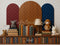 Kate Bibliothèque Jouets Peluches Livres Toile de fond conçue par Patty Roberts