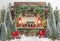 Kate Noël Sapins Chocolat Chaud Toile de fond en Laine conçue par Emetselch - Kate Backdrop FR
