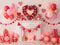 Kate Saint Valentin Cœurs Ballons Cadeaux Toile de fond conçue par Emetselch - Kate Backdrop FR