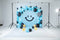 Kate Sweep Mur-à-Sol Anniversaire Ballons Sourire Toile de fond conçue par Emetselch - Kate Backdrop FR