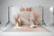 Kate Bohème Vases Fleur Beige Toile de fond+Beige Nouveau-né Sol Toile de fond - Kate Backdrop FR