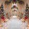 Kate Noël Allée Sapins Décorations Toile de fond conçue par Emetselch - Kate Backdrop FR