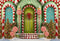 Kate Noël Maison Bonbons Coloré Toile de fond conçue par Emetselch - Kate Backdrop FR