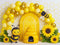 Kate Anniversaire Abeille Ruche Ballon Tournesol Toile de fond conçue par Mini MakeBelieve - Kate Backdrop FR