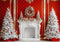 Kate Noël Sapins Cheminée Vintage Rouge Toile de fond conçue par Patty Roberts