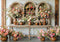 Kate Fleurs Étagère Vases Toile de fond conçue par Mini MakeBelieve