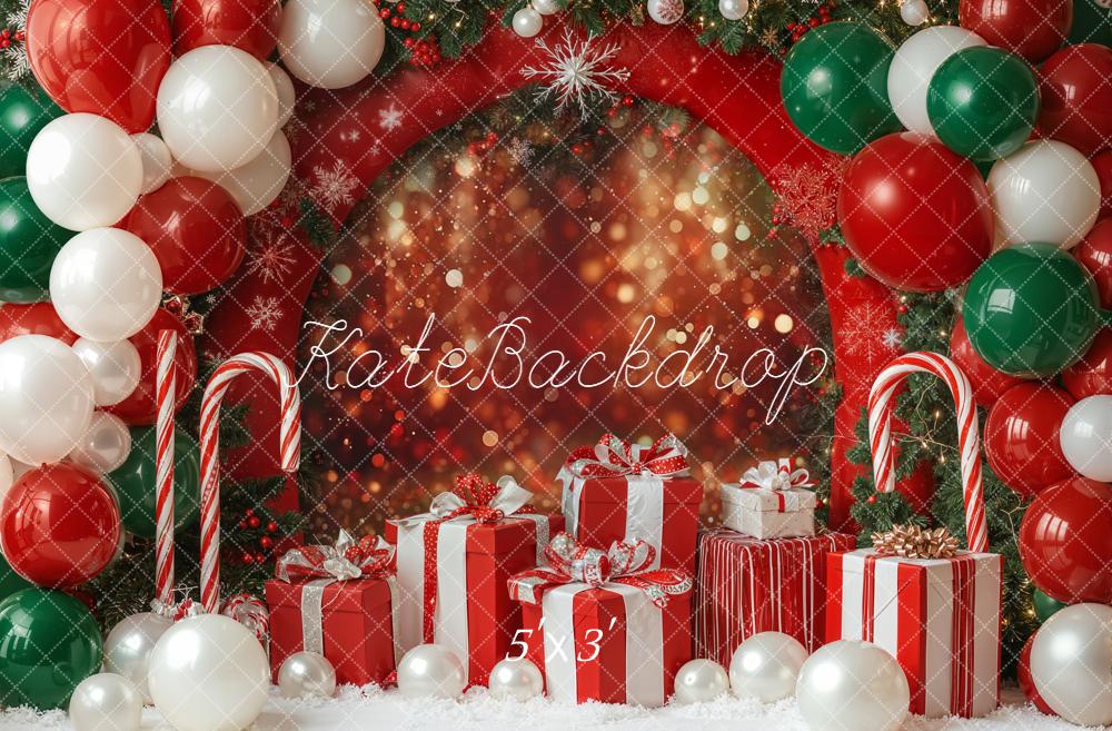 Kate Noël Ballons Cadeaux Arche Toile de fond conçue par Emetselch - Kate Backdrop FR