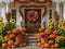 Kate Automne Tournesols Citrouilles Pommes Toile de fond conçue par Mini MakeBelieve - Kate Backdrop FR