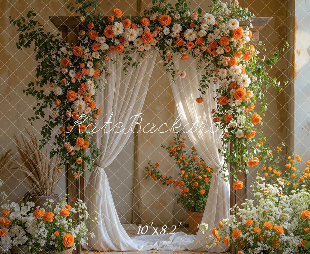 Kate Arche Fleurs Mariage Élégant Toile de fond conçue par Mini MakeBelieve