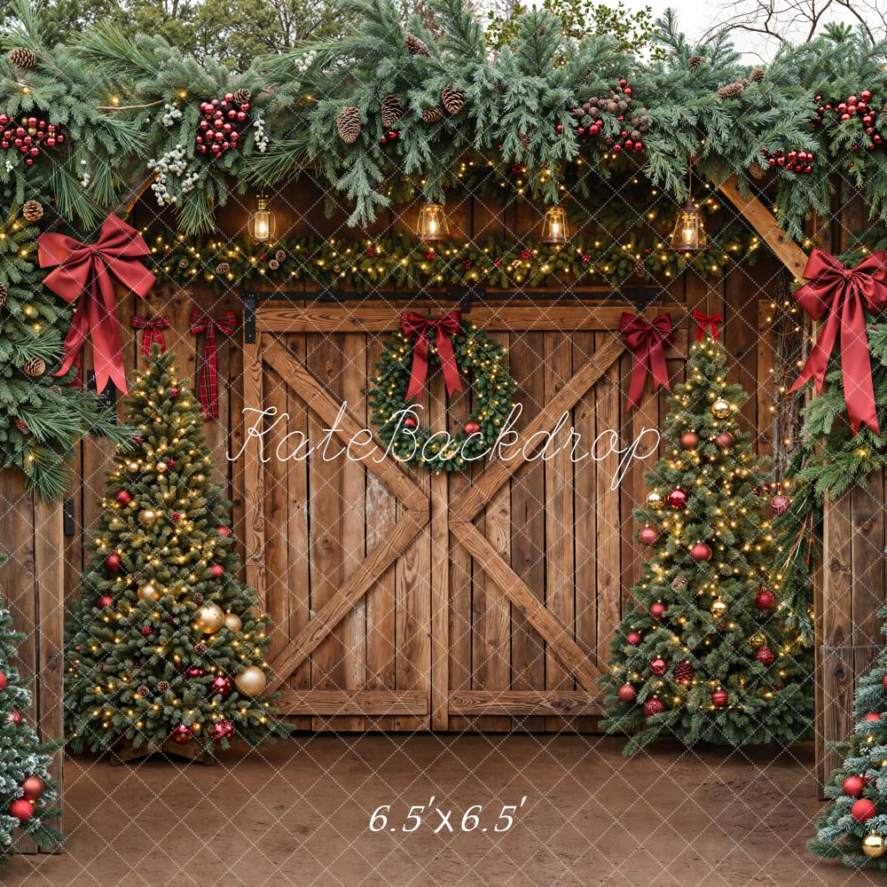 Kate Sapins de Noël Porte Décors Toile de fond conçue par Emetselch - Kate Backdrop FR