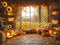Kate Automne Citrouilles Tournesols Toile de fond en Laine conçue par Emetselch - Kate Backdrop FR