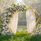 Kate Mariage Arche Fleurs Lumière du Soleil Toile de fond conçue par Mini MakeBelieve