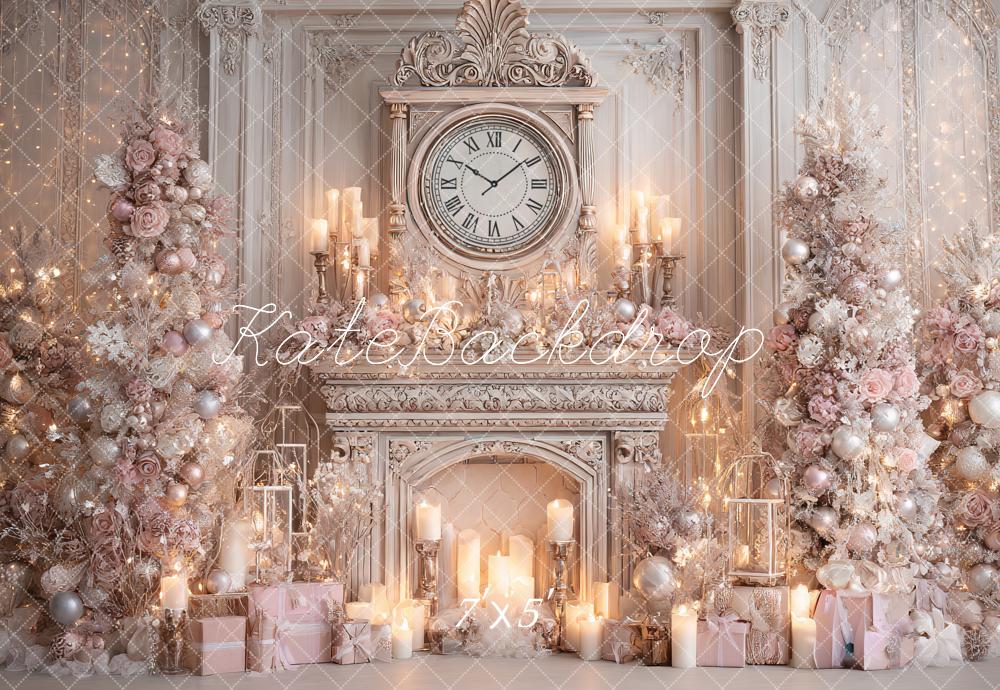 Kate Noël Cheminée Horloge Cadeaux Toile de fond conçue par Ashley Paul