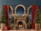 Kate Noël Cheminée Sapins Fenêtres Toile de fond conçue par Emetselch - Kate Backdrop FR
