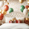 Kate Noël Lit Ballons Cadeaux Paillettes Toile de fond conçue par Emetselch - Kate Backdrop FR