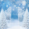Kate Hiver Neige Portail Arbres Flocons Toile de fond conçue par Emetselch