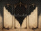 Kate Architecture Baroque Mur Noir Beige Toile de fond conçue par Mini MakeBelieve