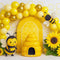 Kate Anniversaire Abeille Ruche Ballon Tournesol Toile de fond conçue par Mini MakeBelieve - Kate Backdrop FR