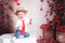Kate Saint Valentin Fleur Arche Rose Rouge Toile de fond conçue par Emetselch