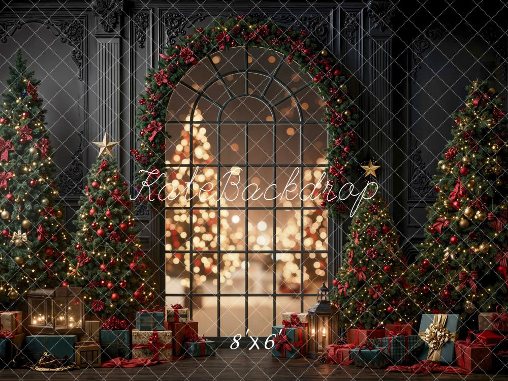 Kate Noël Sapins Fenêtre Lumière Toile de fond conçue par Emetselch