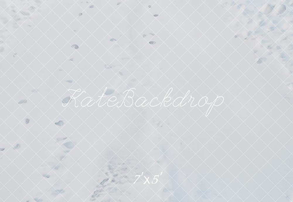 Kate Neige Empreintes Blanc Hiver Sol Toile de fond conçue par Emetselch