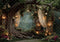 Kate Forêt Saint Valentin Fleurs Lumière Toile de fond conçue par Mini MakeBelieve - Kate Backdrop FR