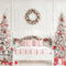 Kate Noël Sapin Lit Cadeaux Blanc Toile de fond conçue par Emetselch - Kate Backdrop FR