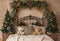 Kate Noël Sapins Tête de Lit Ours Toile de fond conçue par Emetselch - Kate Backdrop FR