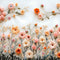Kate Floral Broderie Fleurs Pastel Toile de fond conçue par Mini MakeBelieve