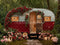Kate Camping-car Saint Valentin Forêt Toile de fond en Laine conçue par Emetselch