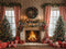 Kate Noël Cheminée Fenêtre Cadeaux Toile de fond conçue par Emetselch - Kate Backdrop FR