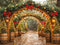 Kate Noël Arche Sapins Lanternes Toile de fond conçue par Emetselch - Kate Backdrop FR