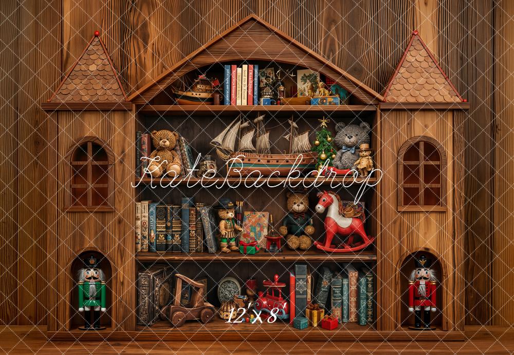 Kate Château Bois Jouets Toile de fond en Laine conçue par Emetselch - Kate Backdrop FR