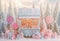 Kate Hiver Bonbons Cadeaux Forêt Toile de fond conçue par Emetselch