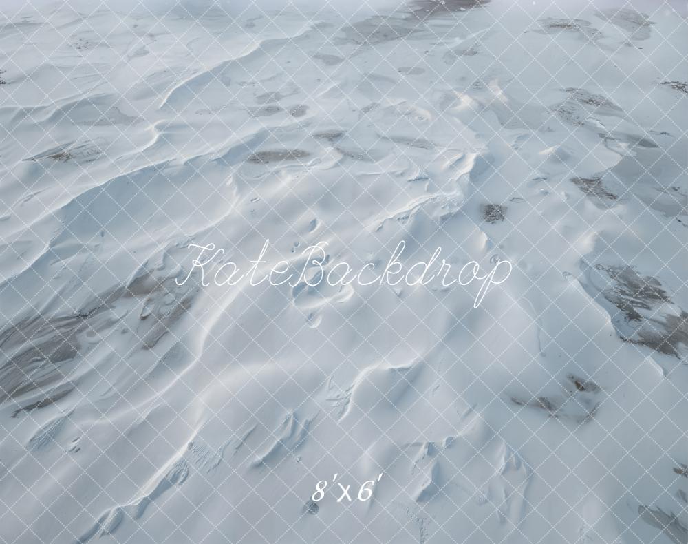 Kate Hiver Neige Texture Sol Toile de fond en Polar conçue par Emetselch - Kate Backdrop FR