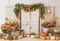 Kate Automne Citrouilles Porte Volets Toile de fond conçue par Emetselch