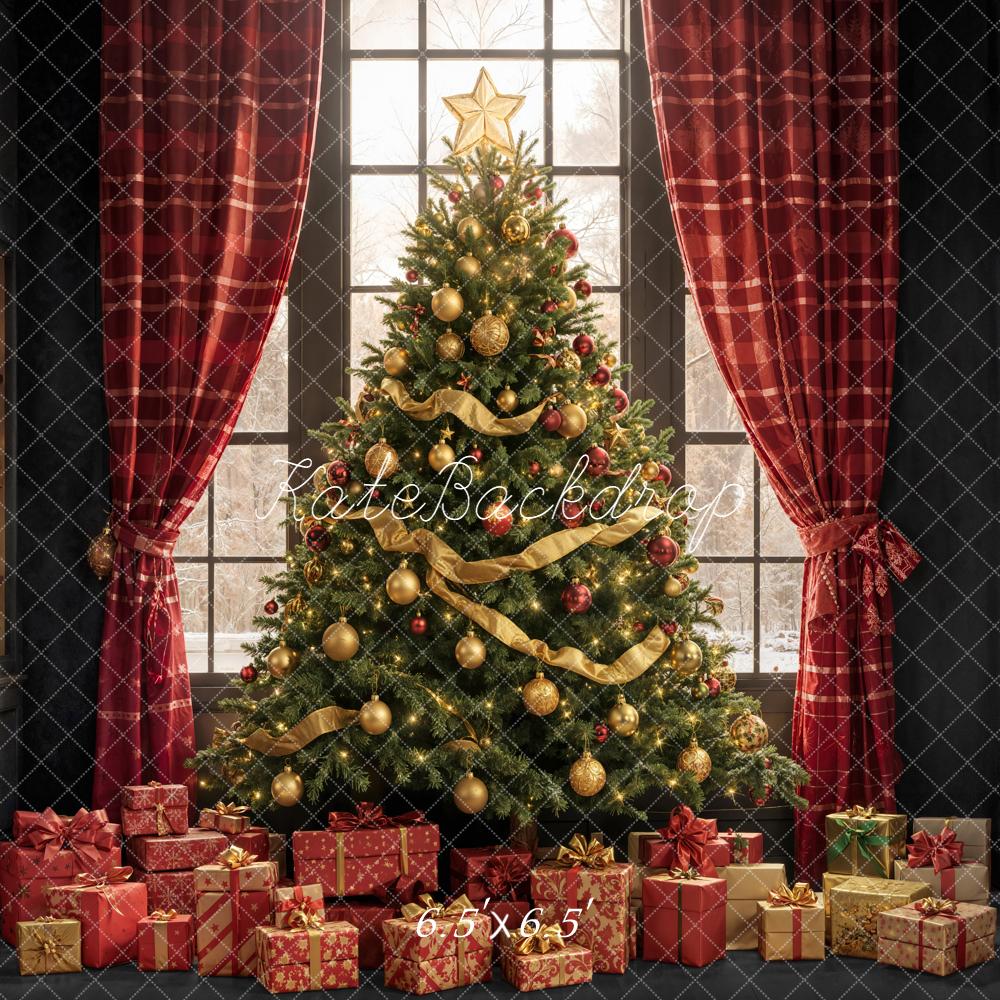 Kate Sapin de Noël Cadeaux Rideaux Toile de fond conçue par Emetselch - Kate Backdrop FR