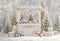 Kate Hiver Stand Chocolat Sapins Cadeaux Toile de fond conçue par Emetselch