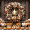 Kate Automne Citrouilles Couronne Fenêtre Toile de fond conçue par Mini MakeBelieve - Kate Backdrop FR