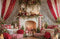 Kate Noël Cheminée Rouge Rideaux Toile de fond en Laine conçue par Emetselch - Kate Backdrop FR