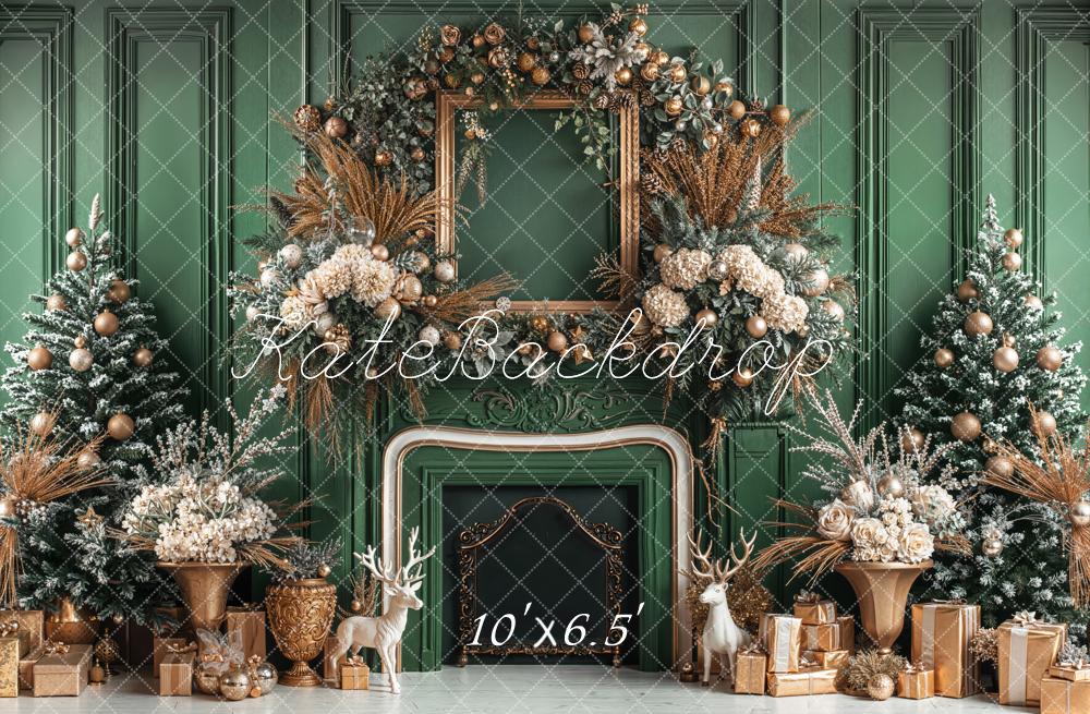 Kate Noël Cadre Cheminée Fleurs Toile de fond en Laine conçue par Emetselch - Kate Backdrop FR