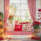 PROMO Kate La Saint Valentin Fenêtre Rideaux Cœurs Toile de fond conçue par Emetselch