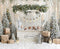 Kate Hiver Chocolat Chaud Sapins Toile de fond en Laine conçue par Emetselch - Kate Backdrop FR