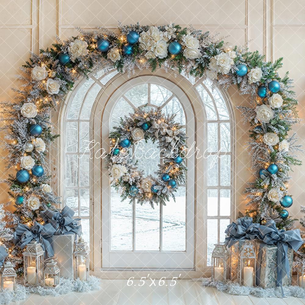 Kate Sapins de Noël Arche Porte Lumière Toile de fond conçue par Emetselch - Kate Backdrop FR